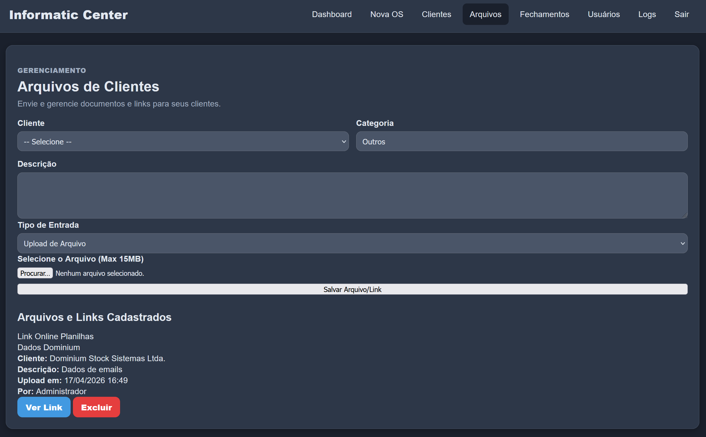 Preview Informatic Center