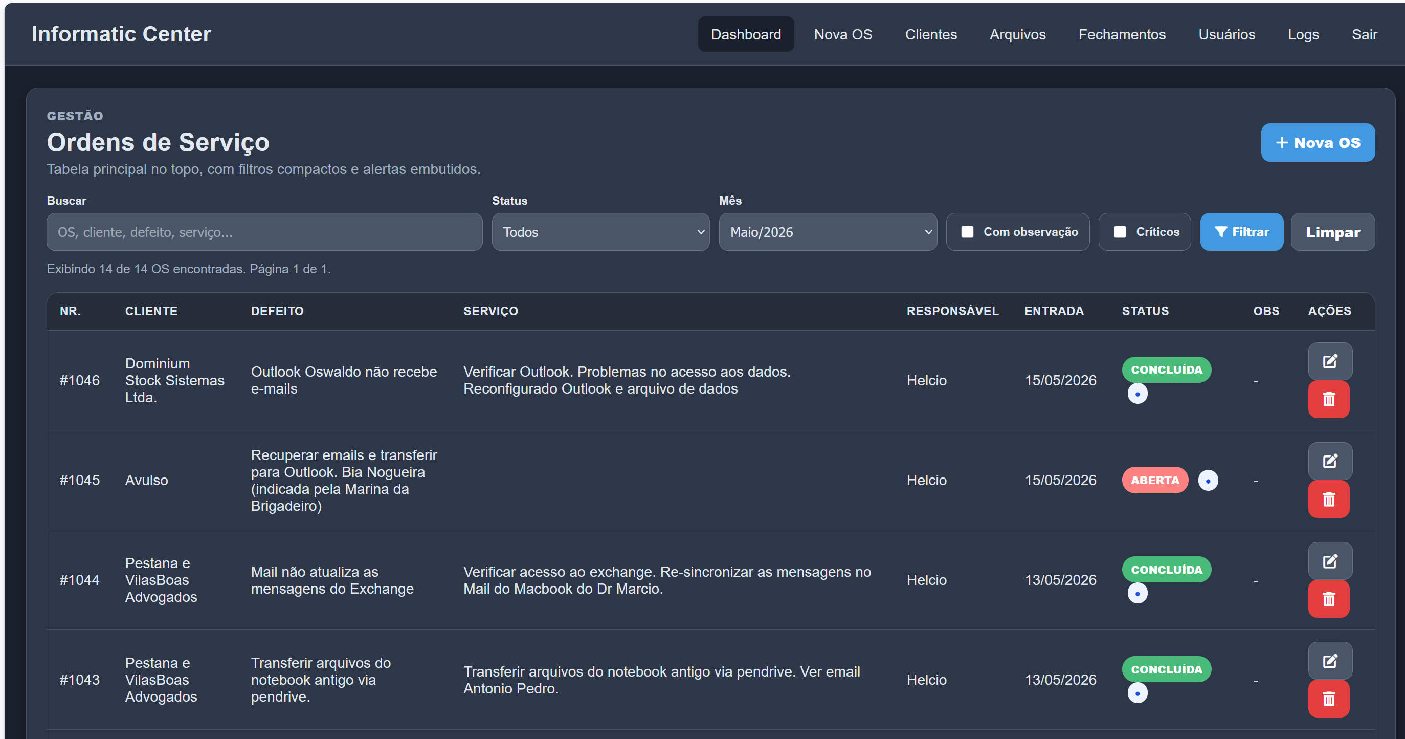 Preview Informatic Center